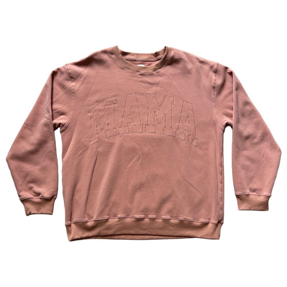 Brooklyn Grace Womens Autumn Spice Orange MAMA Fall Crewneck Sweater Size Large - Picture 4 of 11